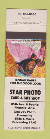Matchbook Cover - Star Photo Phoenix AZ monkey