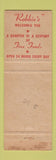 Matchbook Cover - Robbie's Charcoal Burger Daytona Beach FL