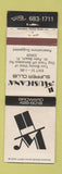 Matchbook Cover - Musicana Supper Club West Palm Beach FL WEAR