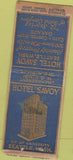 Matchbook Cover - Hotel Savoy Seattle WA DQ BOBTAIL
