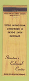 Matchbook Cover - Stanton's Colonial Centre Wisconsin Dells WI