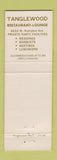 Matchbook Cover - Tanglewood Restaurant Milwaukee WI