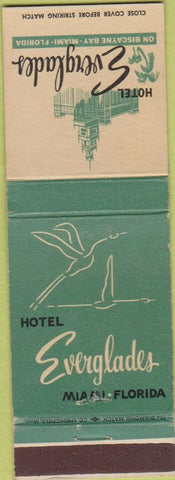 Matchbook Cover - Hotel Everglades Miami FL