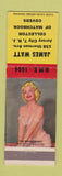 Matchbook Cover - James Watt Match Collector Jersey City NJ pinup