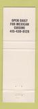 Matchbook Cover - El Cazador Mexican Food girlie Pittsburg CA