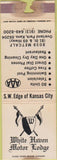 Matchbook Cover - White Haven Motor Lodge Overland Park KS POOR