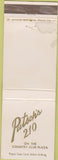 Matchbook Cover - Putsch's 210 Country Club Plaza STAINED