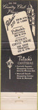 Matchbook Cover - Putsch's 210 Country Club Plaza STAINED
