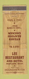 Matchbook Cover - Lee Restaurant Hotel Enumclaw WA WEAR