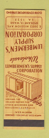 Matchbook Cover - Lumbermen's Supply Corp Spokane WA