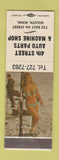 Matchbook Cover - 4th Street Auto Parts Machine Shop Duluth MN pinup