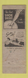Matchbook Cover - Service Man's Shine Parlor Los Angeles CA ARROW pinup WORN
