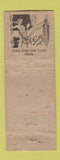 Matchbook Cover - Brick's Place Walnut Creek PA pinup ADVANCE WORN Scotty Says