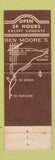 Matchbook Cover - Ben Moore's Cafe Olympia WA
