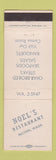 Matchbook Cover - Noel's Restaurant Milton WA