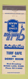 Matchbook Cover - Turf Cafe and Derby Room Moses Lake WA