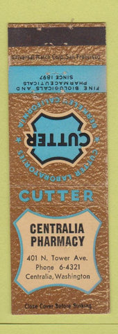 Matchbook Cover - Centralia Drug WA Cutter Labs