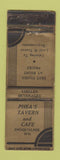 Matchbook Cover - Phea's Tavern Cafe Snoqualmie WA WORN
