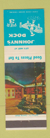 Matchbook Cover - Johnny's Dock Pier 3 Tacoma WA