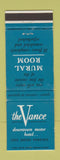 Matchbook Cover - The Vance Motor Hotel Seattle WA
