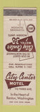 Matchbook Cover - City Center Motel Renton WA WEAR