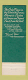 Matchbook Cover - Olympia Oyster House WA
