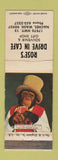 Matchbook Cover - Rose's Drive In Cafe Naches WA WEAR