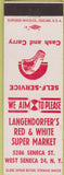 Matchbook Cover - Leangendorfer's Super Market West Seneca NY
