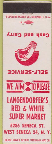 Matchbook Cover - Leangendorfer's Super Market West Seneca NY
