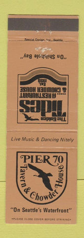 Matchbook Cover - Pier 70 Tavern Chowder House Seattle WA