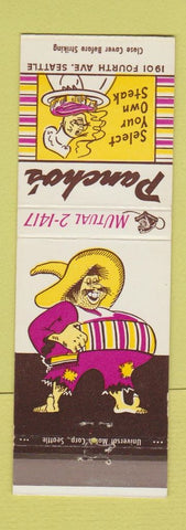 Matchbook Cover - Pancho's Steak Seattle WA