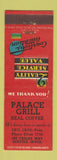 Matchbook Cover - Palace Grill Seattle WA