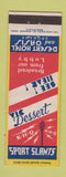 Matchbook Cover - Desert Hotel Spokane WA KHQ Radio Sports