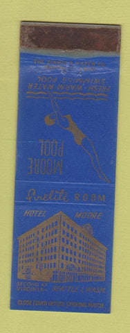 Matchbook Cover - Hotel Moore Seattle WA girlie WORN