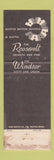Matchbook Cover - Roosevelt Motor Hotel Seattle WA The Lanai girlie