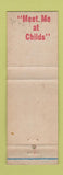 Matchbook Cover - Child's Restaurants girlie WEAR