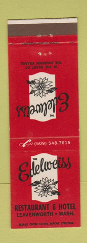 Matchbook Cover - Edelweiss Restaurant Leavenworth WA