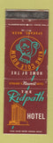 Matchbook Cover - Ridpath Hotel Spokane WA King Cole Room WEAR