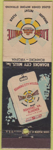 Matchbook Cover - Light White Flour Roanoke VA