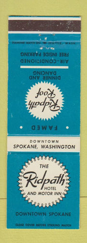Matchbook Cover - Ridpath Hotel Spokane WA