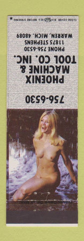 Matchbook Cover - Phoenix Machine Tool Warren MI pinup