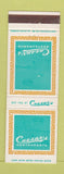 Matchbook Cover - Caesar's Restaurants La Mesa San Diego CA