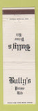 Matchbook Cover - Bully's Prime Rib La Jolla Del Mar San Diego CA