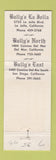 Matchbook Cover - Bully's Prime Rib La Jolla Del Mar San Diego CA