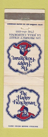 Matchbook Cover - Happy Frenchman La Jolla CA WEAR