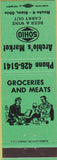 Matchbook Cover - Archie's Market Siam OH green Sohio oil gas