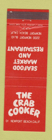 Matchbook Cover - The Crab Cooker Newport Beach CA