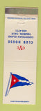 Matchbook Cover - Club House Yacht Club Tiburon CA WEAR