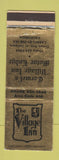 Matchbook Cover - Village Inn Carmel by the Sea CA