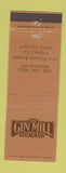 Matchbook Cover - Gin Mill Restaurant Ventura CA